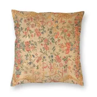 Poduszka/poduszka dekoracyjna Vintage Europe Bohemia Floral Aubusson Square Case Decor Domowe Dekor Antique French Style Cushion Cover For Sofacus