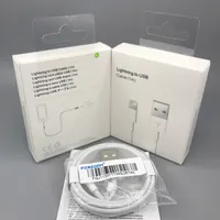 Top OEM Quality Foxconn E75 Chip 1m 3FT USB Cables Lightning Cable Fast Charging Cords Quick Charger for iPhone 7 8 X Plus 11 12 13 Pro Max with Retail Box