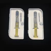 Gold Silver 1ml Luer Lock & Luer Head Fuel Injector Clear Glass Syringe Injector Pump for Oil vapor Syringe with Needles