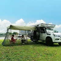 Zelte und Schutzhütten Auto hinten Verlängerung Sonnenschild Fahrzeug Kofferraum -Markisen SUV Outdoor Camping Touristenausrüstungen im Freien