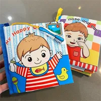 Bebek bulmaca kumaş kitaplar parentchild etkileşimi erken öğrenme bezi kitap 012 aylık halka kağıdı, okuma oyuncakları 220629 geliştirmek