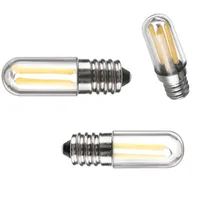 Żarówki mini diody LED Filament Light E12 E14 Dimmable 1W 2W 4W lampy do lodówki do lodówki Maszyna do szycia domowe oświetlenie