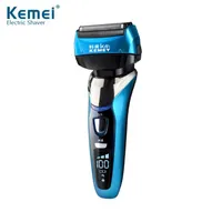 Epacket Kemei KM-8150Z Trimmer 4 Blade Professional Wet & Dry Shaver Rechargeable Electric Shaver Razor for Men Beard Shaving Mach224E