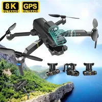 KAI ONE Drone GPS 5G Wifi 8k HD 3-axis Gimbal Camera Brushless Motor TF card obstacle avoidance RC quadcopter Dron Toys 211102210T