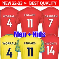 22 23 Nottingham Grabban Soccer Jersey Johnson Surridge 2022 2023 Forest Home Awoniyi Ameobi Malen Krovinovic Zinckernagel Lingard Shirt Football Kids