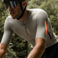 motocross Cycling Jersey Men Summer Short Sleeve Shirt TEam MAAP Pro Fit Outdoor Wear Hem with nonslip webbing 220616