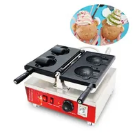 Lebensmittelverarbeitungsgeräte Offene Mund Bären Form Eis Taiyaki Machine Fischkegel Waffle Maker