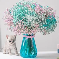 90hheads 52cm bebês respirarem flores artificiais de plástico gipsophila DIY Floral Bouquets Arranjo para Decoração de Casamento Decoração FY3762 0620