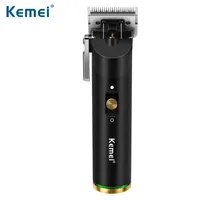 Kemei Professional Hair Clippers da 0 mm a testa calda cavo cordless Cavo maschile per capelli Electric Haircut Machine Rechargeabl2346