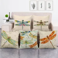 Yastık/dekoratif yastık 45cm suluboya yusufçuk tasarım keten/pamuk atış kapakları kanepe yastık kapağı ev dekor yastık/dekoratif