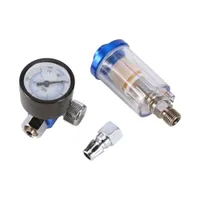 Car-styling Spray Pneumatic Airbrush Air Regulator Gauge In-line Oil Water Trap Filter Separator Ny ankomst