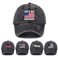 Vamos a Brandon FJB Dad Hat Cap -Baseball para hombres Funny Washed Denim Sombreros ajustables Temperamental Distintivo 220513