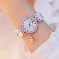 Relógios de pulso relógios femininos quatro folhas trevo lucky gracelet bracelete feminino wristwatch watch luxury ladies watchwristwatches relógios de pulso