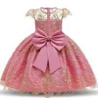 INS Baby Girl Dress Frings Lace Emelcodery Рождественское платье свадебное платье детское одежда детские платья для девочек детские церемония 280z