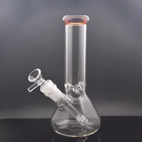 8inch Beaker Bong smoke Glass Pipe Bubbler Hookahs Downstem Perc heady Glass Dab Rigs Chicha With 14mm Joint