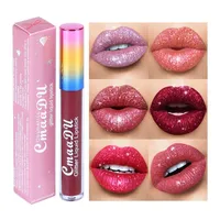 Lipgloss Metal Gillter Pearlescent Diamond Lip Gloss عارية حلوى الشفاه Lips Lips مرطب للوزارة