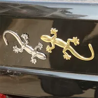 Autocollant automatique cool-3D Metal Lizard Gecko Die Cut Gold Blue Decal Bumper Sticker For Windows CARRUCS CARRUCK