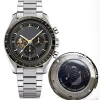 Homens clássicos relógios 50º Aniversário Movimento mecânico automático James Bond 007 Designer Relógios Space Montre DDE Luxe Stainless 229b