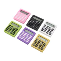 قرطاسية بوتيك حاسبة مربعة صغيرة مخصصة ميني حلوى حلوى ملونة المكاتب الإلكترونية الحاسبة الإبداعية