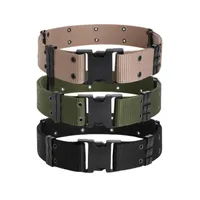 Waist Support Tactical Belts Military Nylon Automatic Buckle Adjustable Belt Army Outdoor Duty Hunting Training 125CMWaist