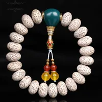 Bangle Natural Hainan Xingyue Bodhi Round Perle Single Circle Hand String First Mois Bouddha Perles Wenwan Bracelet Men et Femmes