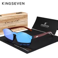 Kingseven Natural Handmade Wood Sunglasses UV400 Men Sun Glasses Women Women Design Original Rosewood Eyewear Oculo 220621