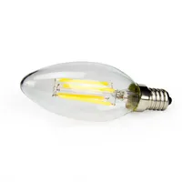 Bulbos 10x E14 LED Retro vela lâmpada 220V 4W 8W Lâmpada leve de 12w C35 C35L Filamento Diodo incandescente Chandelier Lampara