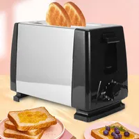 Bread Makers Automatic Toaster Baking Breakfast Machine Stainless Steel 2 Slice Cooking EU Plug 220 - 240VBread