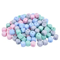 Rios de silicone de 100pc Candy Color Silicone Baby Teether Bads Grade Food Silicone Bead para colar de dentição de bebê DIY 12mm 904 D3