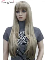 Synthetic Wigs Strong Beauty Long Straight Women Capless Heat Resistant Wig Many Color For Choose Kend22