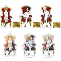 Keychains Anime 약속 된 Neverland 그림 아크릴 스탠드 모델 장난감 엠마 레이 노먼 액션 피겨 장식 애호가 컬렉션 선물