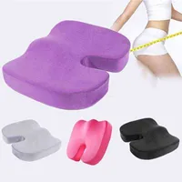 50Travel Coccyx Seat Cushion Memory Foam U-Shaped For Chair Cushion Pad Car Office Hip Support Massage Orthopedic L220608