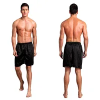 Mens Beach Shorts Solid Silk Boxer 캐주얼 여름 스타일 편안한 대형 크기 편안한 착용하기 쉬운 hommes289a