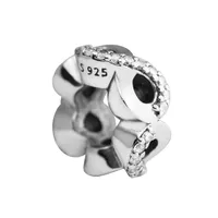 Infinite Love Clear CZ Spacer 2017 Muttertag 100% 925 Sterling Silver Perle Fit Pandora Armband Authentischer Charme für DIY FA2415