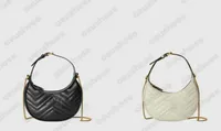 Ophidia Marmonts Half-Moon Bag Women Chain Bag Leather Hacker Project 1955 Saddle Bags Shoulder Crossbody Clutch Handbag Womens Luxurys Designers 699514