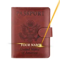 Karteninhaber individuelle Name der US -amerikanischen Pass -Cover America Inhaber Buch Travel RFID Bank ID Boarding Pass HolderCard