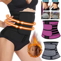 2020 New Women Women Siúria Fitness Sauna Sweat Neoprene Slimming Belt Shapewear Modeling Strap Zipper Body Shaper254b