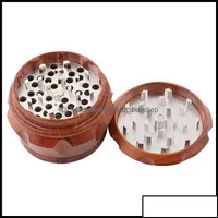 Other Smoking Accessories Household Sundries Home Garden Cigarettes Spice Mill 6M 40Mm Resin Grinders 4 Layers Pl Ot9Bd