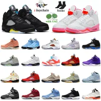 Big Size 13 Top 5 Basketball Shoes 2022 Women Mens Jumpman 5s Pinksicle Aqua Sneakers Unc University Blue DJ Khaled X We the Bests Bluebird Sport Trainers