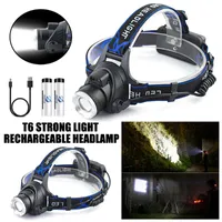 Other LED Lighting Zoomable Headlamp Powerful Fishing Camping Headlight Waterproof Head Lamp Outdoor With 18650 BatteryOther OtherOther