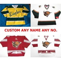 Echl utah gepersonaliseerde grizzlies jersey aangepaste heren dames kinderen ijshockey goedkope jerseys aangepaste goalit gesneden gele witte rode truien