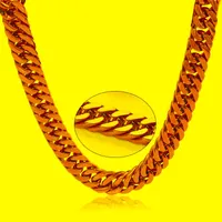 Цепи мужская кубинская цепная колье для мужчин Женщины золотой цвет 316L из нержавеющей стали Водонепроницаемые ожерелья аксессуары