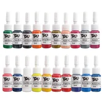 Tattoo Guns Kits 7/14 Color Professional 5ml Ink Pigment Beauty Paints For Body Art Makeup Practice Set InksTattoo