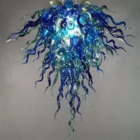 Modern Multicolor Glass Art Chandeliers Dale Chihuly Style Blown Glass Chandelier Lighting with LED light Fixture267g