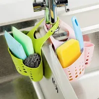 Kitchen Storage & Organization Sink Shelving Bag Dish Cloths Rack Suction Sponge Hanging Drain Holder Faucet Multipurpose237I