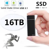 Discutidos rígidos externos HDD 16TB Estado sólido Drive 12TB Dispositivo de armazenamento Computador portátil SSD Mobile 4TB248E