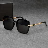 Óculos de sol quadrados feminino designer de marca de luxo vintage retro thin sombrio óculos feminino piloto grande tons pretos uv400