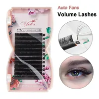 False Eyelashes Yelix Easy Fan Volume Lashes Auto Bloom Eyelash Extension Faux Mink Individual Thick Natural Camellia