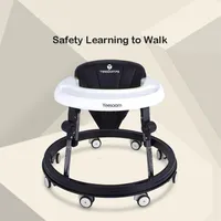 Infant Shining Baby Walker Baby Walker With 8 Wheels Black And White Stroller 6-18 Months Assistant1241B