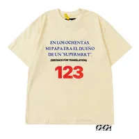 22SS USA RAPPER KNIGHT NUMBRE T-shirt High Street Tee Spring Summer Men Femmes Skateboard Fashion Streetwear Tshirt